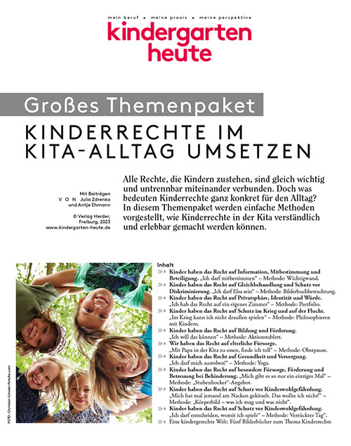 Kinderrechte im Kita-Alltag umsetzen